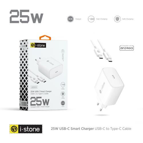 STN-25 25W Smart Şarj Adaptörü + Type-C To Type-C Kablo